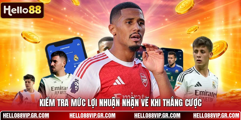 Kiểm tra mức lợi nhuận nhận về khi thắng cược